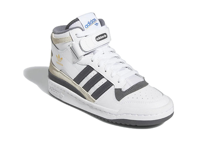 (GS) adidas originals Forum Mid Shoes 'White Grey' GY7061