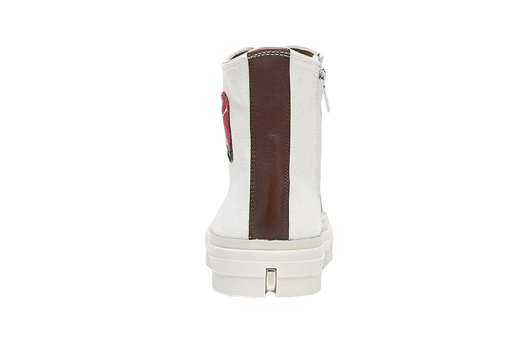 Alexander Mcqueen Skeleton Patch High-top Sneakers 'White' 505140W4H549163