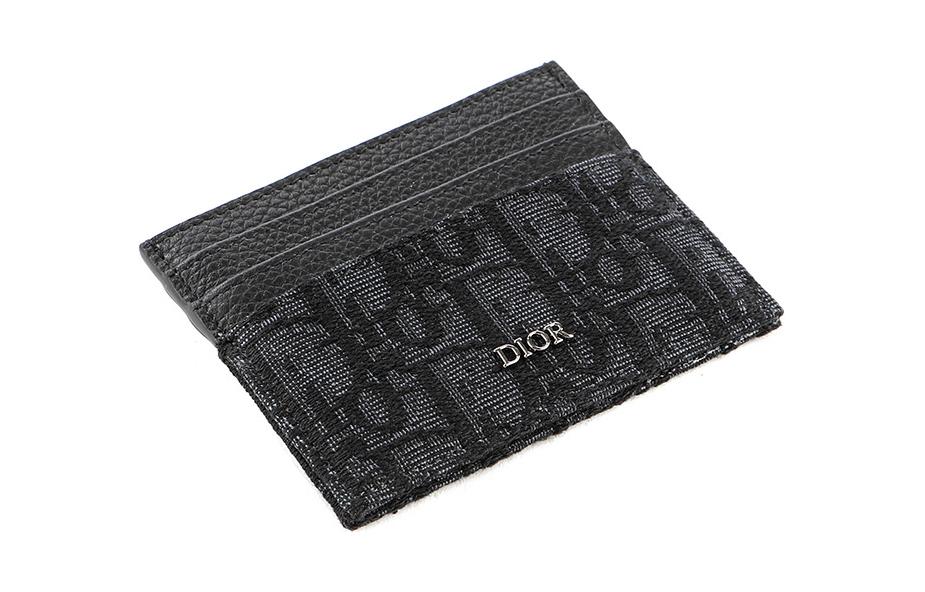 DIOR Card Holder 'Black Oblique Jacquard' 2ESCH135YSE-H03E