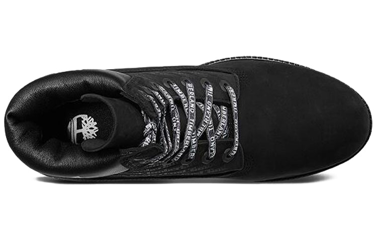 Timberland 6-Inch Premium Logo Wide-Fit Boots 'Black Nubuck' A1TUW