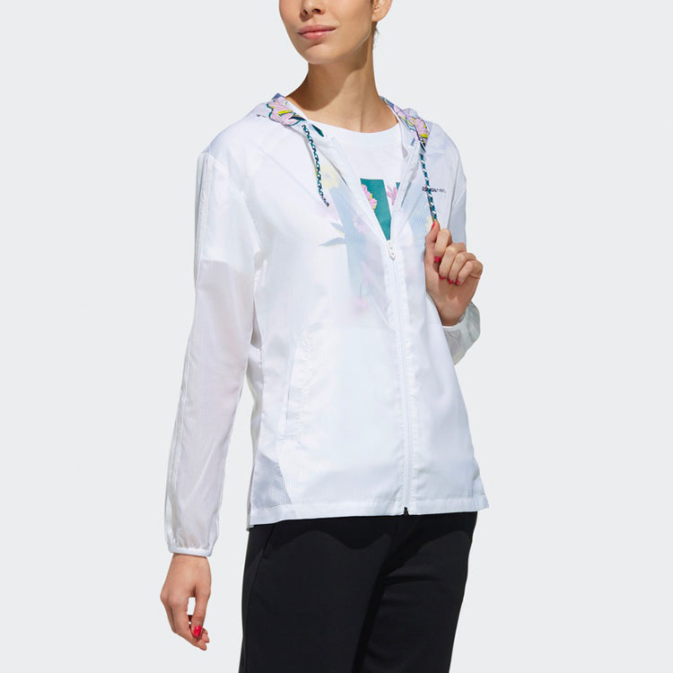 (WMNS) adidas neo Casual Sports Jacket White EJ7090