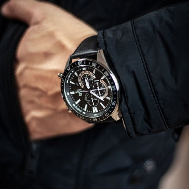 Casio Edifice Analog Watch 'Black Metallic Silver' EFV-620L-1AV