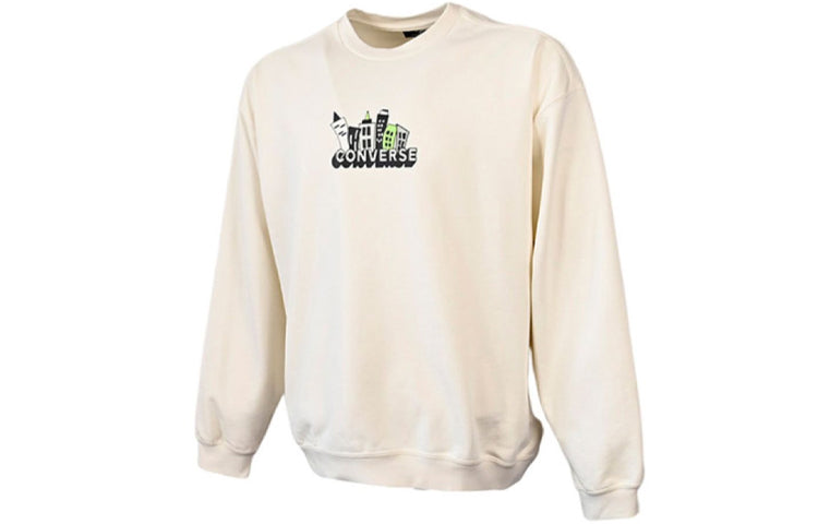 Converse Spring Up Graphic Crew Sweatshirt Asia Sizing 'Egret' 10025464-A01