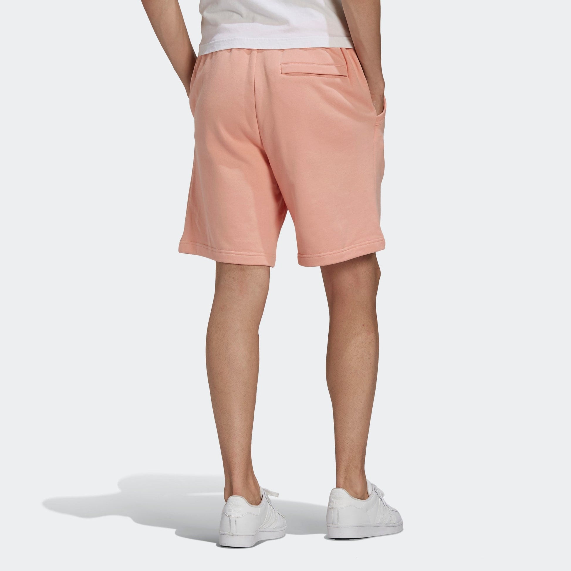 adidas originals R.Y.V. Abstract Elastic Waistband Sports Shorts Gray Pink GN3287