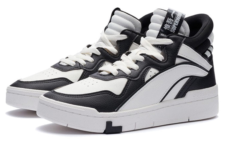 (WMNS) Li-Ning SUPERWAVE Mid 'Snow White Black' AGCR234-3