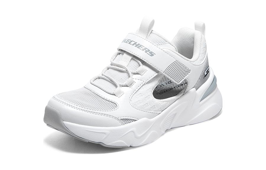 (GS) Skechers Bobs Bamina 'White Grey' 405257L-WGY
