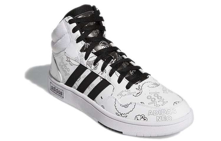 adidas Hoops 3.0 Mid 'White Black' GZ4859