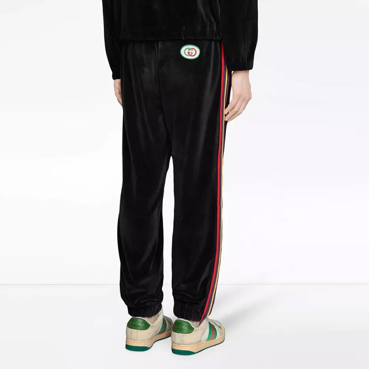 Gucci Chenille Jogging Pant With Patch 'Black' 572917XJA5W-1082