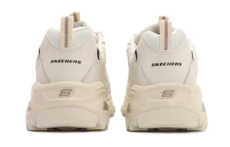 (WMNS) Skechers D'Lites 1.0 Low Cut Clunky Shoes Grey/White 11931-OFWT