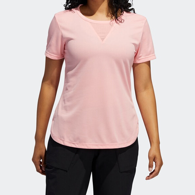 (WMNS) adidas Training 3-Stripes Tee HEAT.RDY Pink FK9619