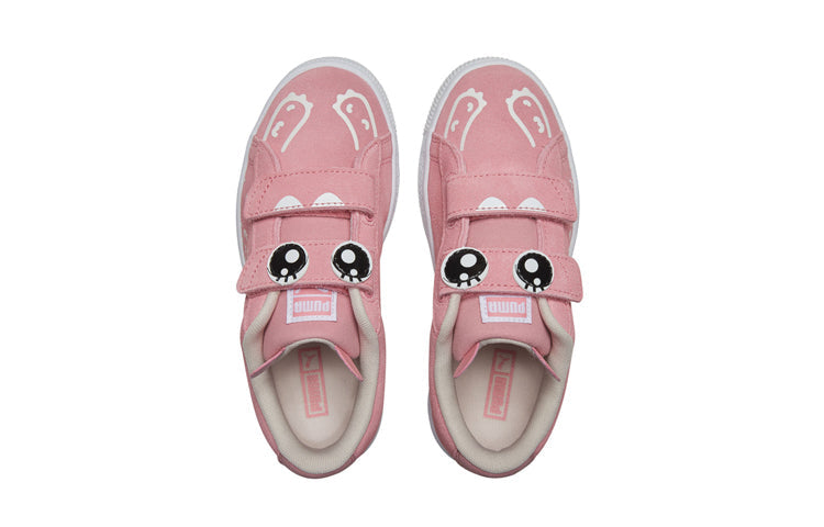 (PS) PUMA Suede Monster Family V Sport Shoes Pink 371098-02
