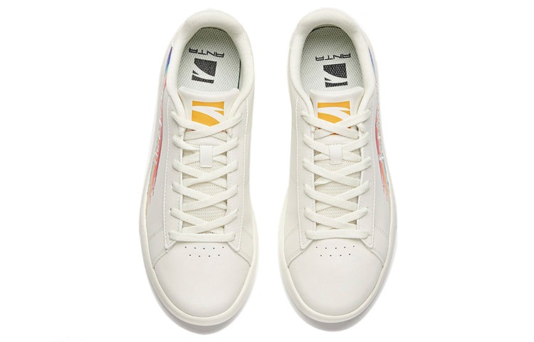 (WMNS) ANTA Skateboarding Series Sneakers 'White with Rainbow' 122038061-2