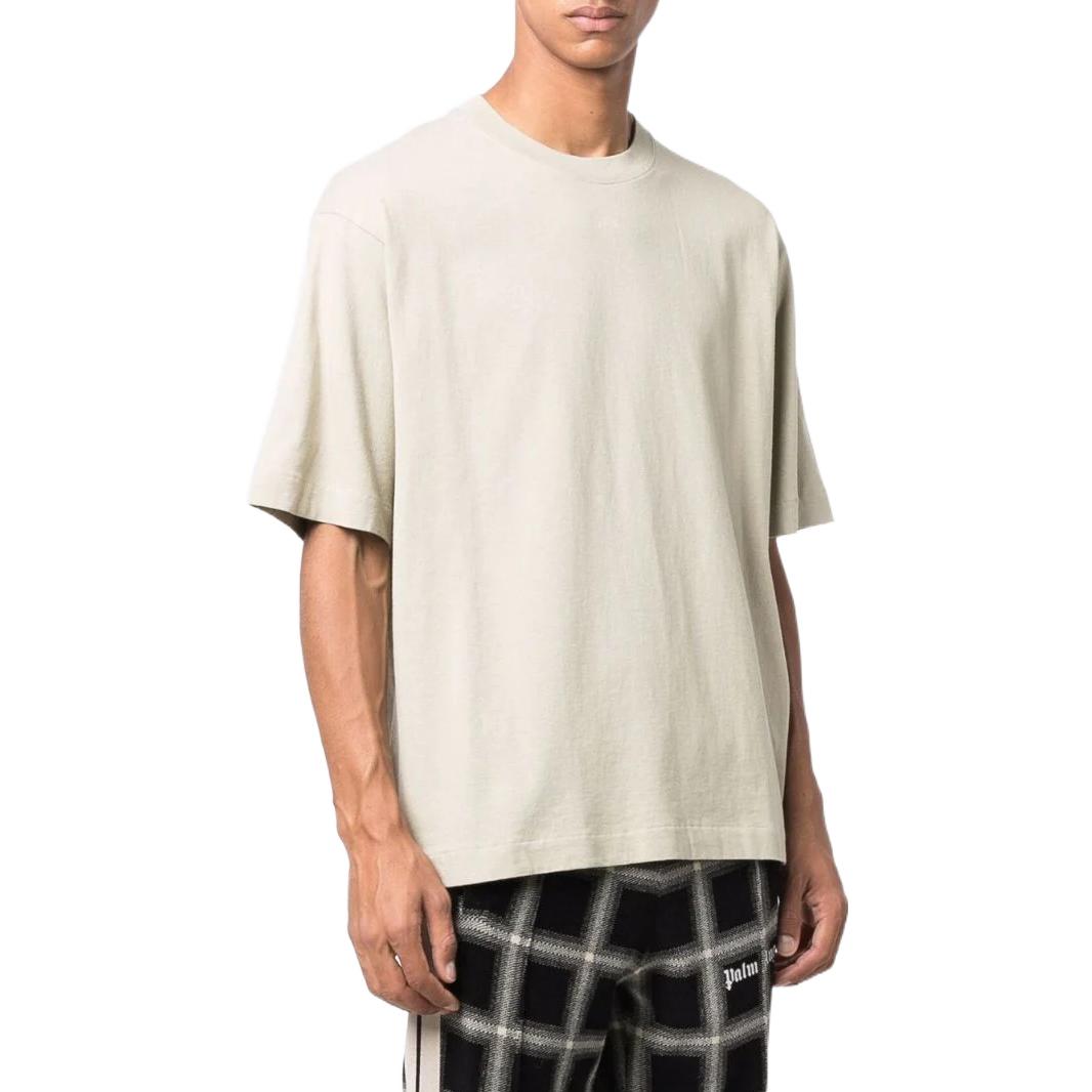 Men's Off-White SS22 Solid Color Rubber Arrow Short Sleeve Creamy White T-Shirt OMAA120F21JER00617171717