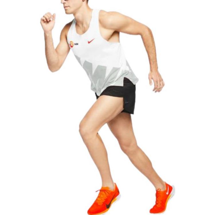 Men's Nike Chest logo Printing Breathable Running Sports White Vest CW1253-100