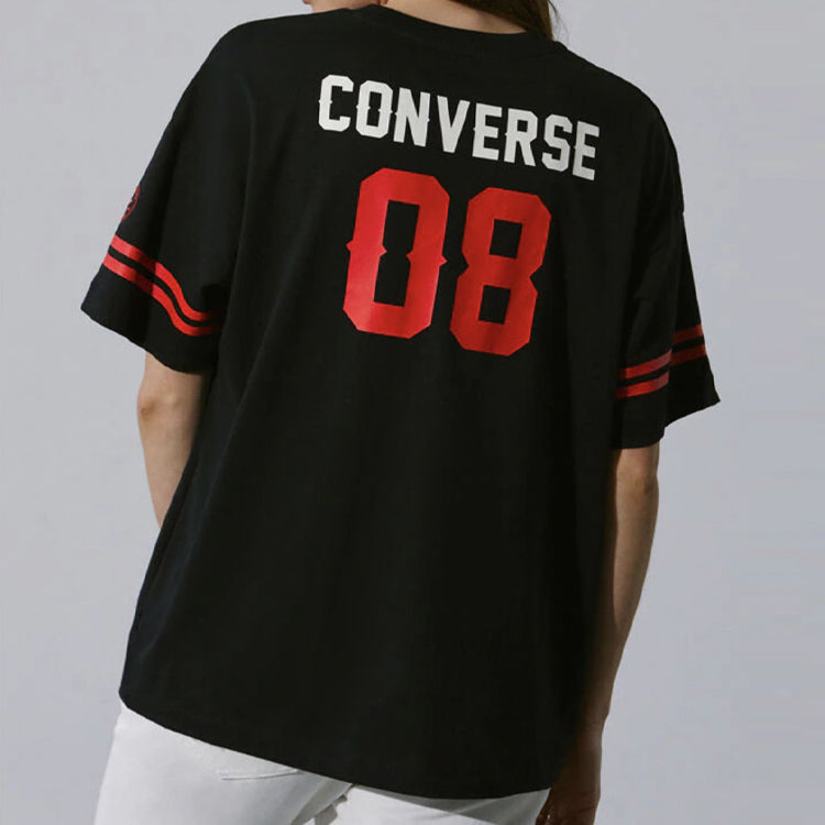 (WMNS) Converse Alphabet Short Sleeve Black 10020721-001
