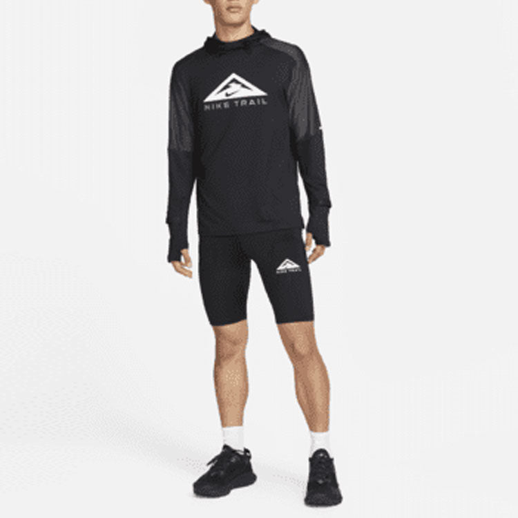 Men's Nike Solid Color Lacing Tight Running Shorts Black DM4796-010