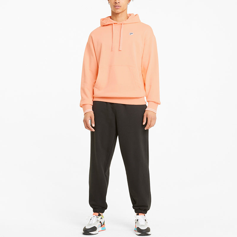 PUMA Downtown Logo Hoodie 'Pink Black White' 531430-26