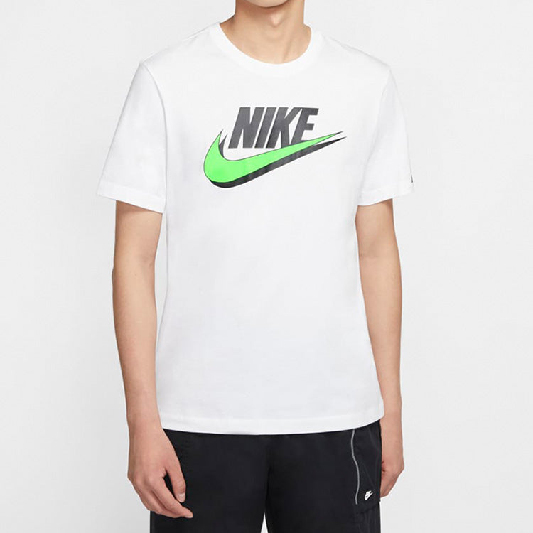 Nike Sportswear Round Neck Athleisure Casual Sports Short Sleeve White CW0385-100