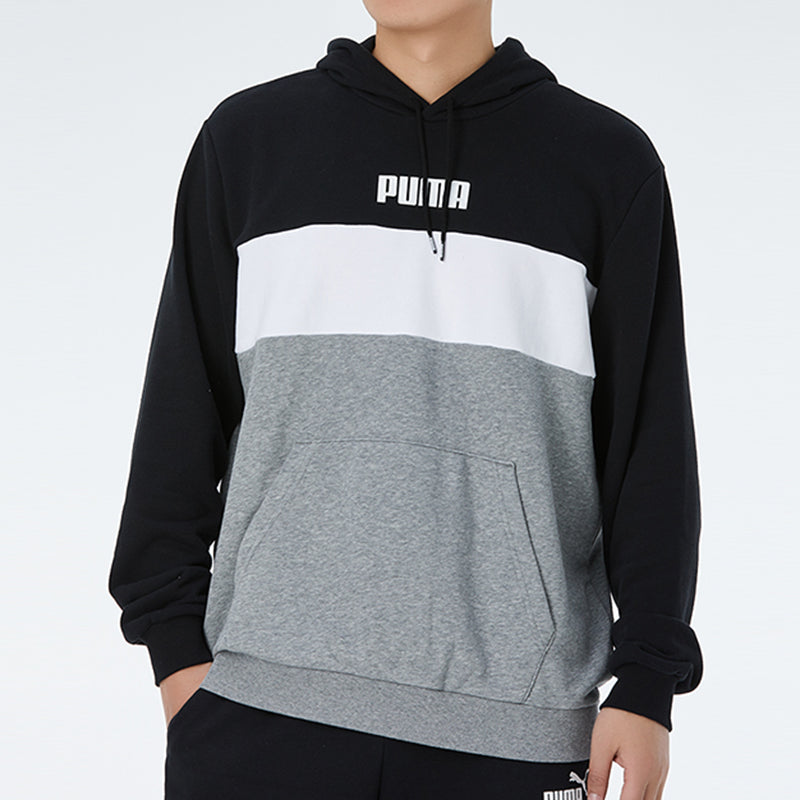 PUMA Double Down Hoodie 'Grey Black White' 587155-01