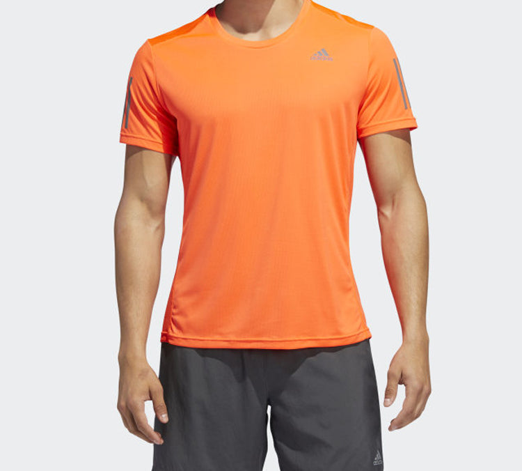 adidas Gym Breathable Short Sleeve Orange Red EI5723