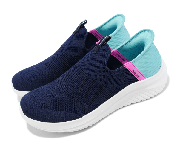 (GS) Skechers Ultra Flex 3.0 'Navy Turquoise' 303800-LNVTQ