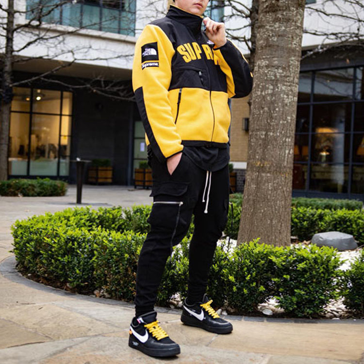 Supreme SS19 x The North Face Arc Logo Denali Fleece Jacket Yellow SUP-SS19-549