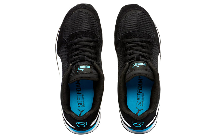 (WMNS) PUMA Vista Sneakers Black/Blue 372333-24