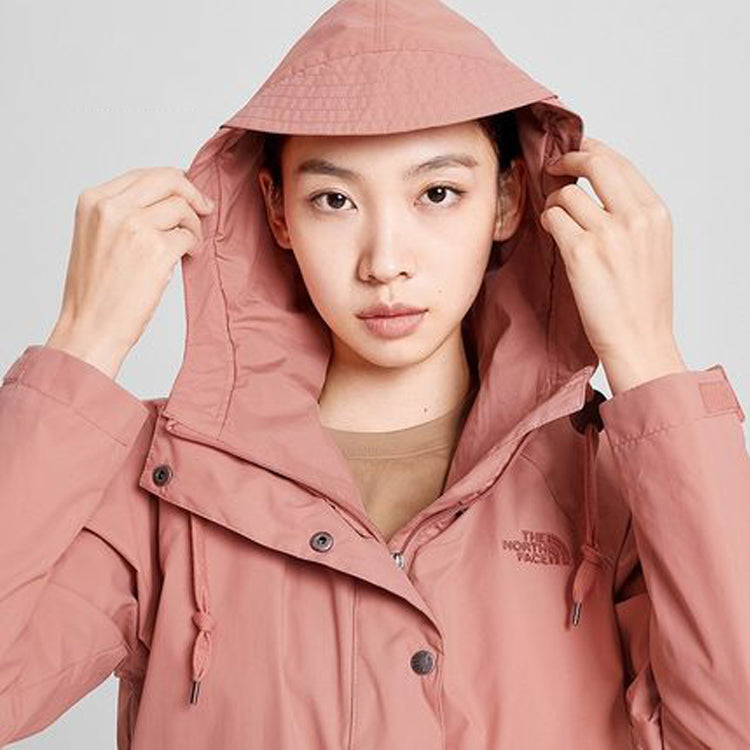 THE NORTH FACE Series Windproof Jacket Outdoor Windproof Water Repellent Pink 4NEY-R13