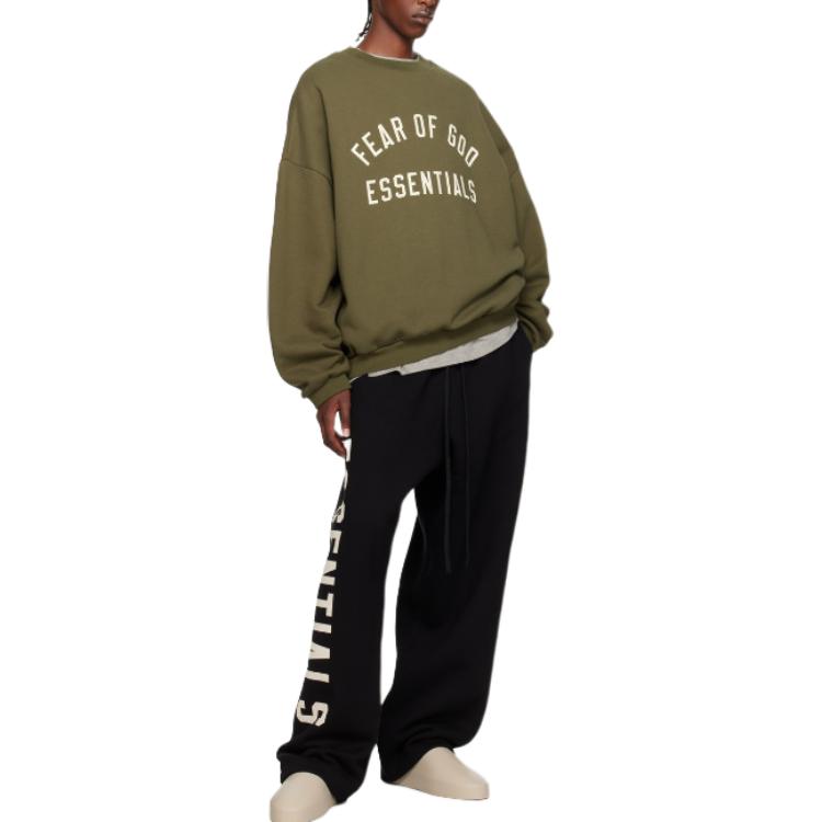 Fear of God Essentials Fleece Crewneck 'Military' 192BT246265F