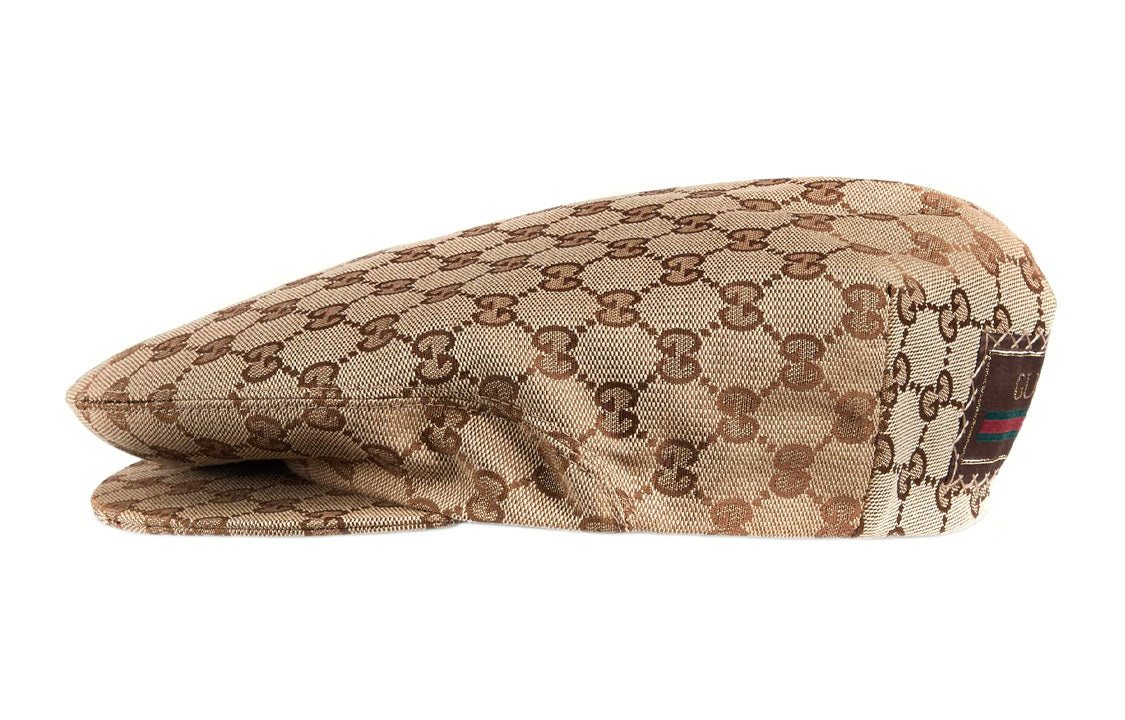 Gucci Original GG Canvas Flat Cap 'Beige Dark Brown' 696856-4HAOB-9764