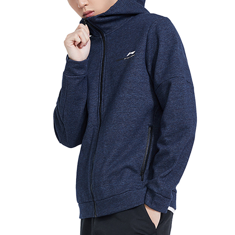 Li-Ning Logo Cardigan Navy Blue AWDQ063-4