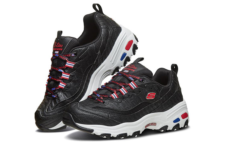 (WMNS) Snickers x Skechers D Lites 1.0 Low-Top Daddy Shoes Black 66666331-BLK
