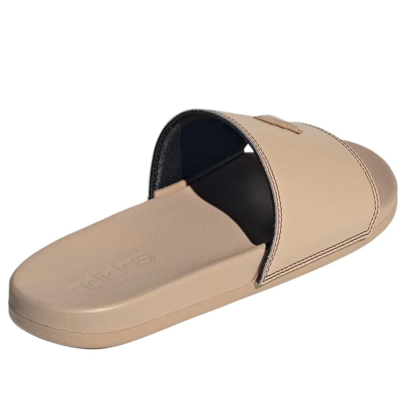 adidas Adilette Comfort Slides Asia Sizing 'Warm Sandstone Core Black' JQ2255