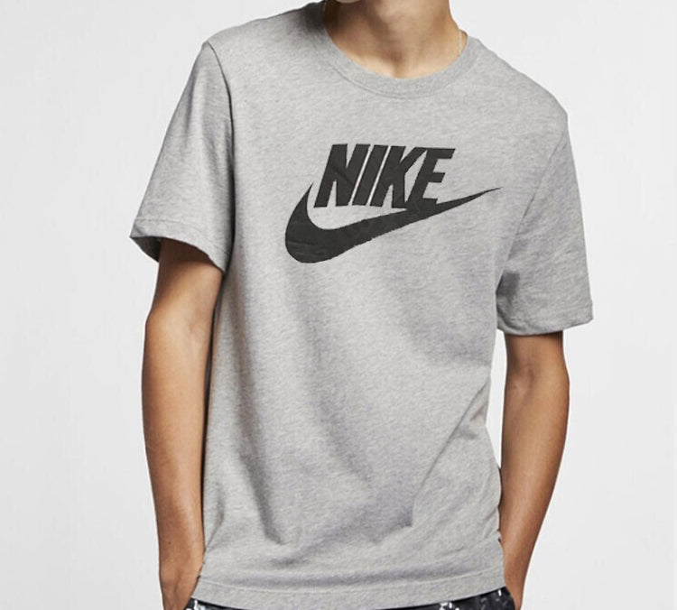 Nike Sportswear Alphabet Logo Printing Round Neck Short Sleeve Gray BV0629-063