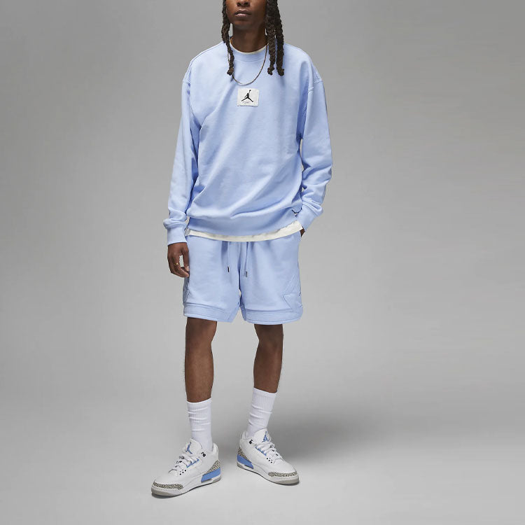 Air Jordan Fleece Crew-Neck Sweatshirt 'Blue' FB6932-425