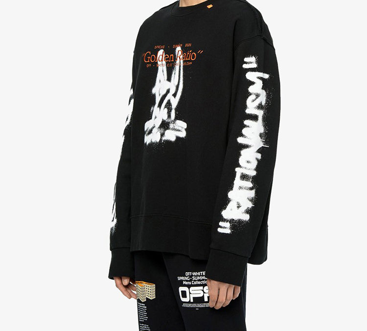Off-White Harry The Bunny Graffiti Long Sleeve Sweater OMBA037R20E300091001