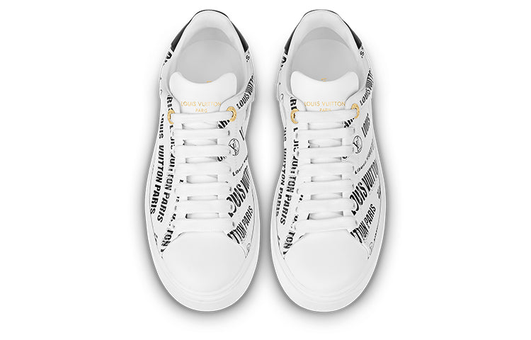 (WMNS) LOUIS VUITTON Time Out Sneakers 'White Black' 1A9D26
