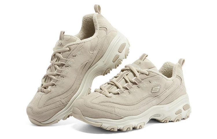 (WMNS) Skechers D'Lites 1.0 'White Cream' 149265-NAT