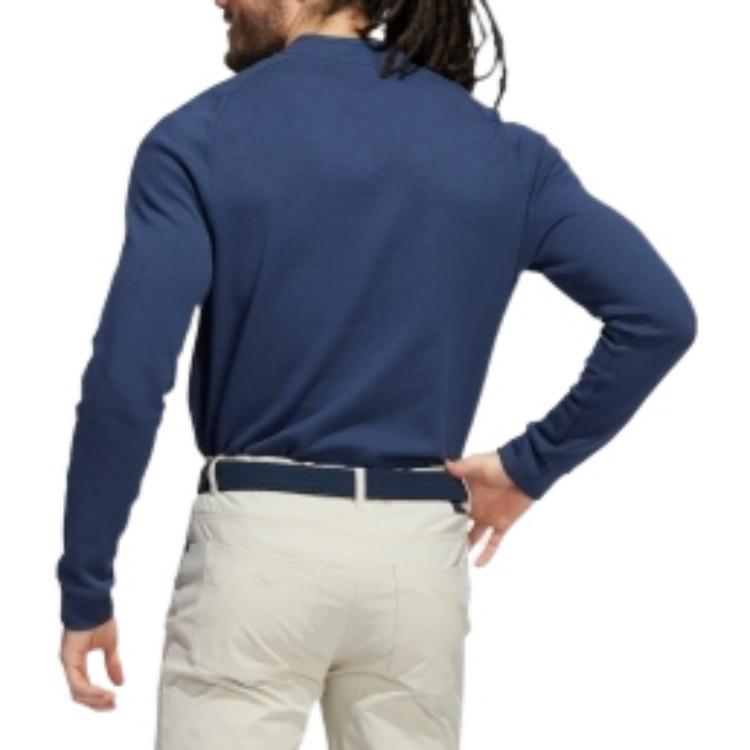 adidas Golf  Long Sleeves Button Long Sleeves Shirt Men's Navy Blue HF6613