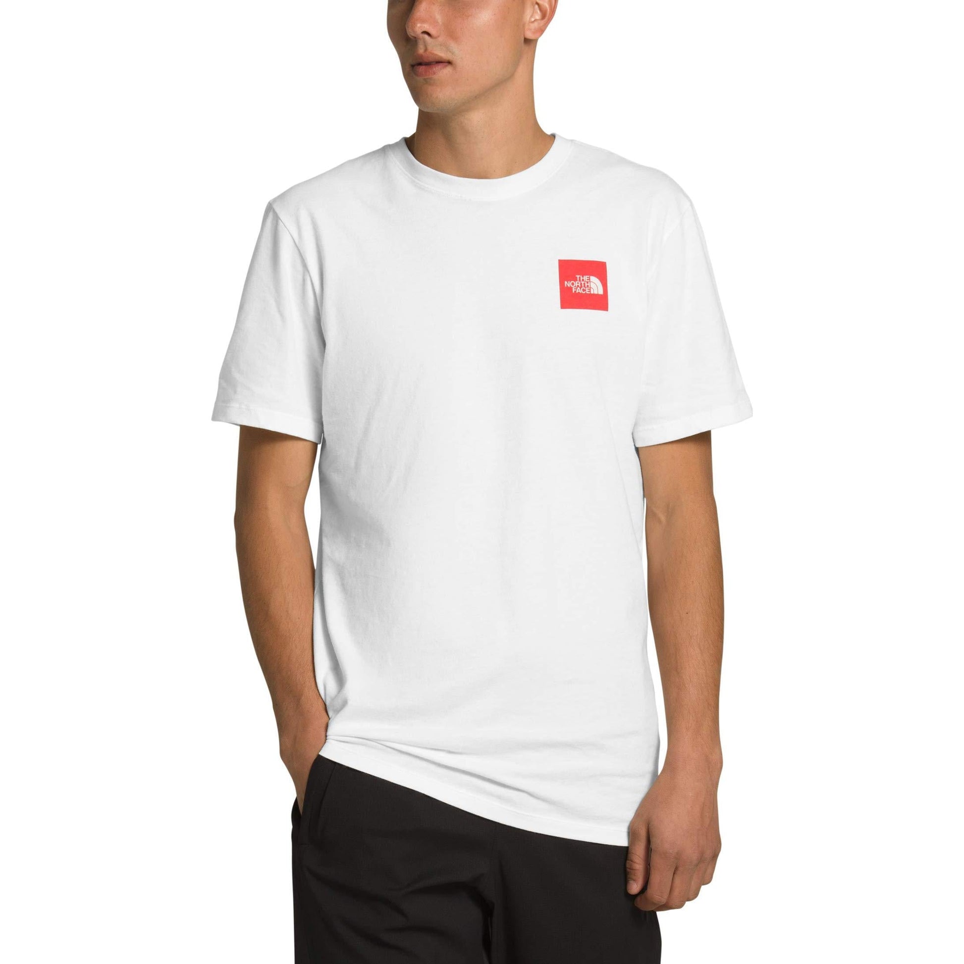 THE NORTH FACE Box Classic Back Large Logo Short Sleeve Couple Style White NF0A4M4RFN4