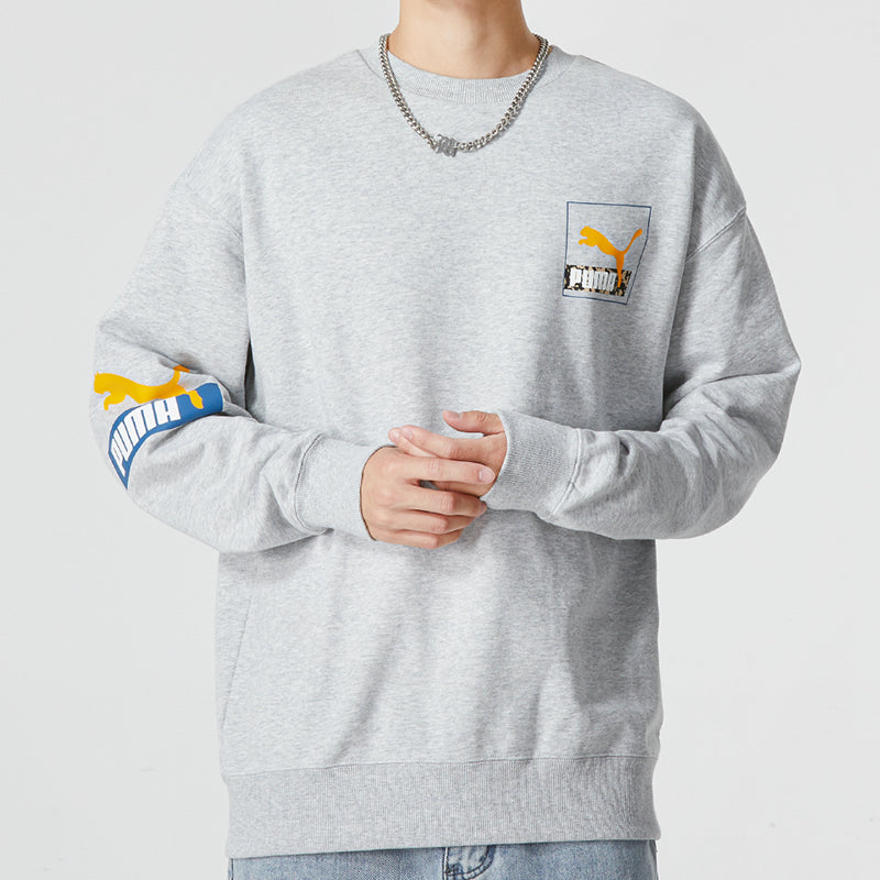 PUMA Brand Love Crew Sweatshirt 'Grey' 537657-04