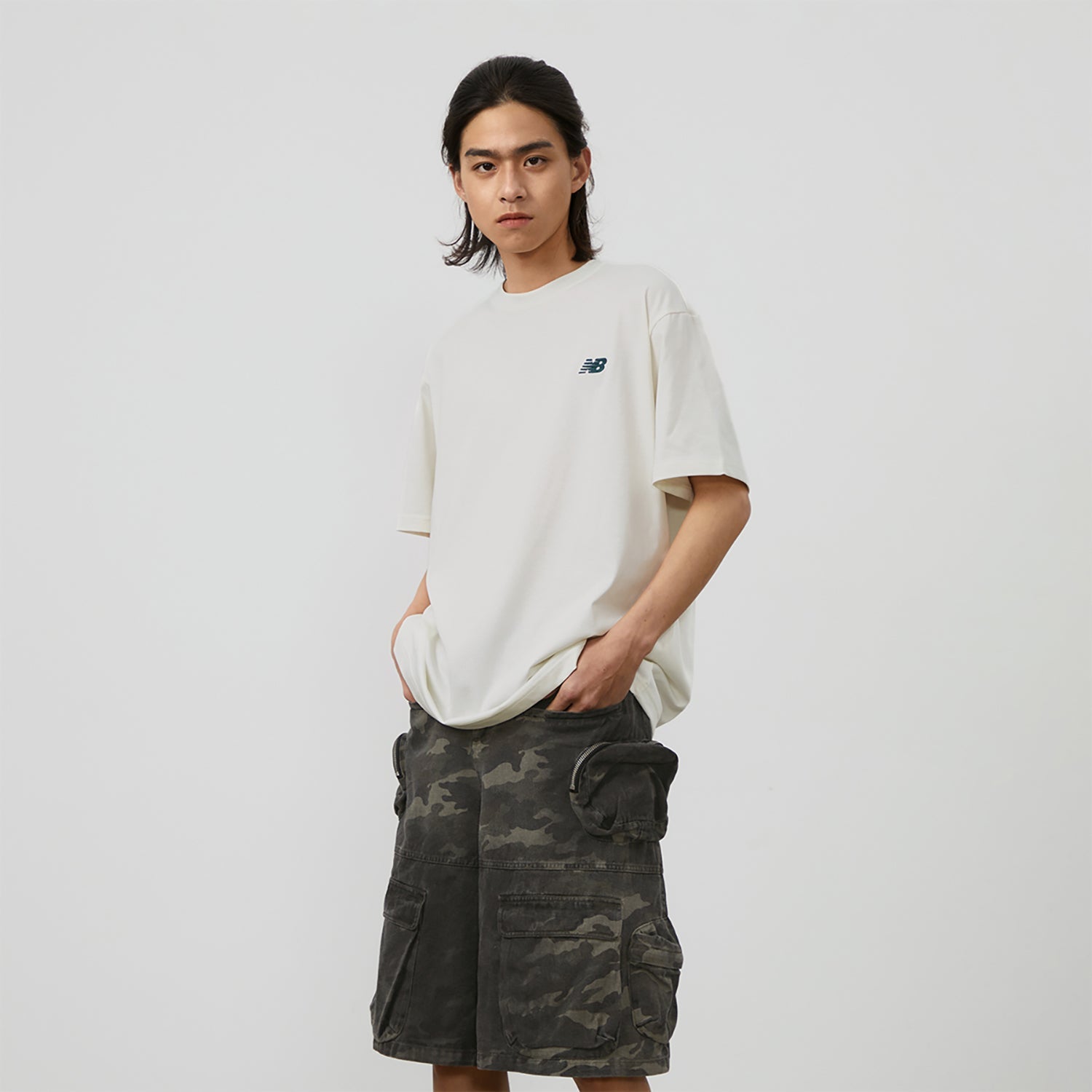 New Balance NB Athletics T-Shirt Asia Sizing 'White' AMT42315-CIC