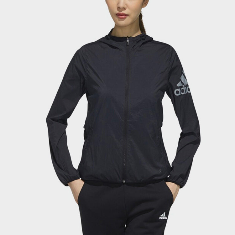 (WMNS) adidas Sports Stylish Casual Jacket Black DY8676