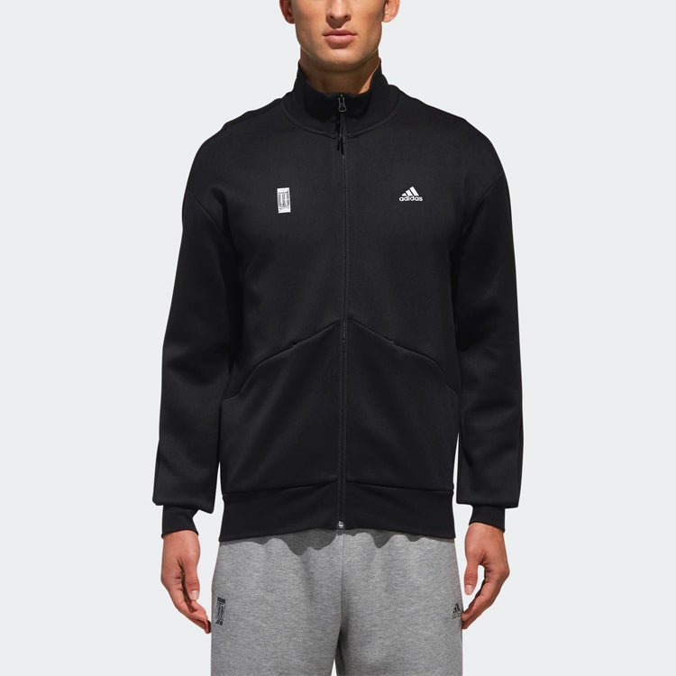 adidas Wj Tt Swt Martial Arts Logo Collar Jacket For Men Black DM5189