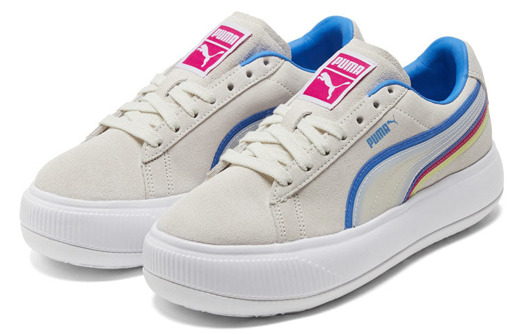(WMNS) PUMA Suede Mayu Triplex Tech 'Creamwhite Blue Red' 382580-01