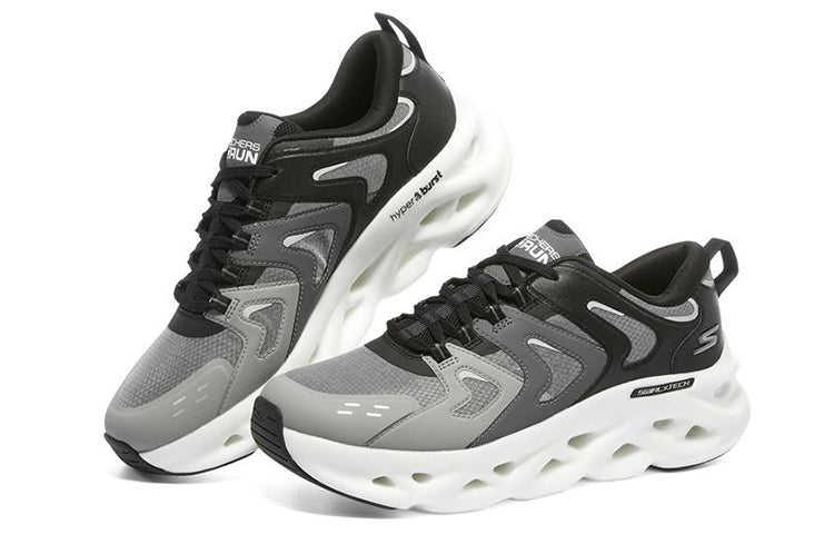 Skechers Go Run Swirl Tech Glide-Step Hyper Burst 'Black Grey White' 220301-BKW