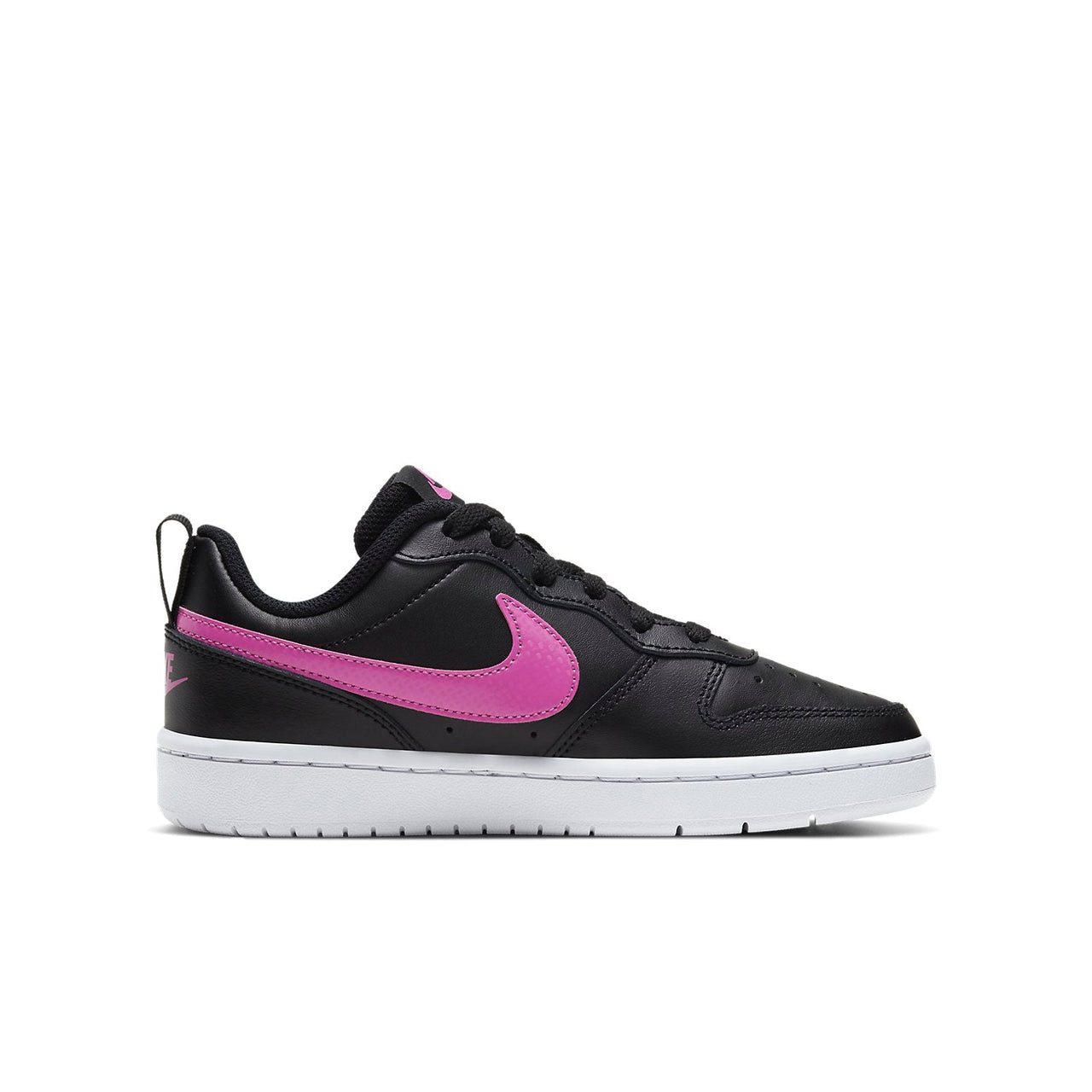 (GS) Nike Court Borough Low 2 'Black Active Fuchsia' BQ5448-003