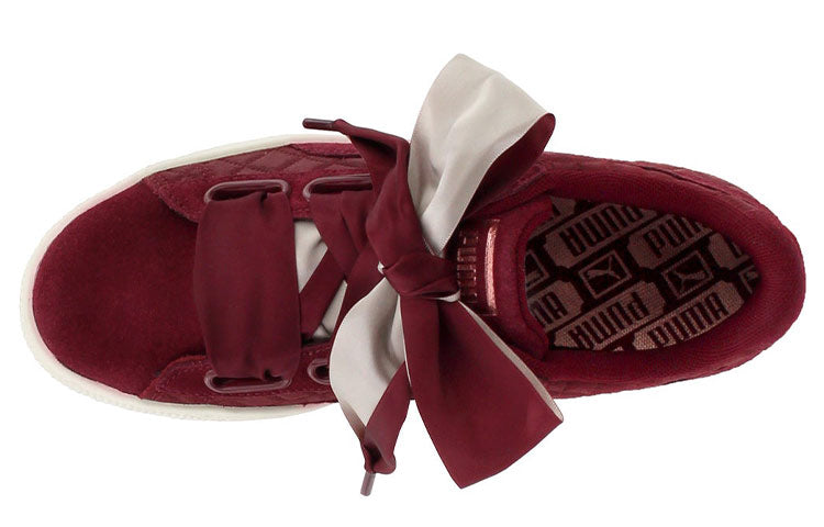(WMNS) PUMA Suede Heart Quilt 'Cordovan' 365462-01