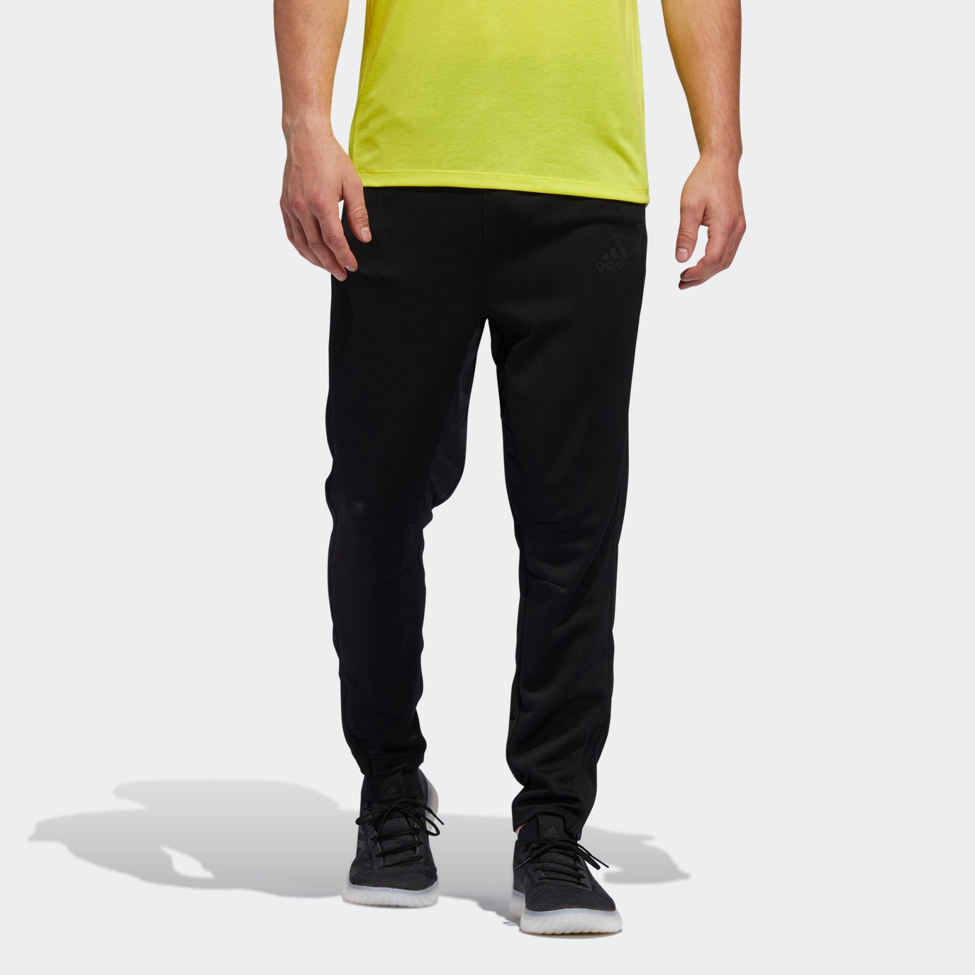 adidas City Base Pant Solid Color Basic Sports Pants Black FJ5135