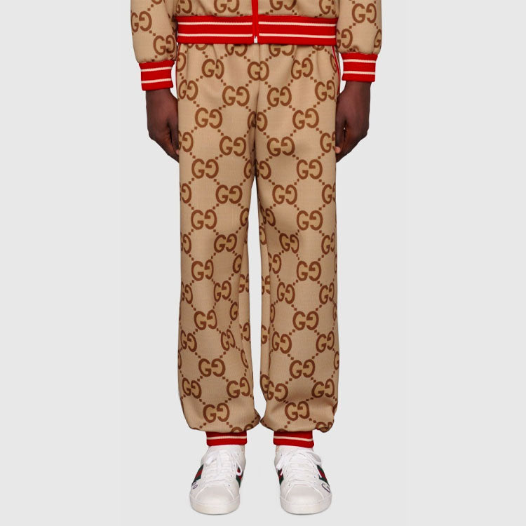 Gucci 2000 Jumbo GG Track Pants 'Beige Ebony' 676473-XJDXI-2270